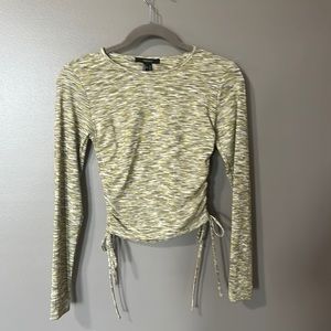 Forever 21 long sleeve green top small